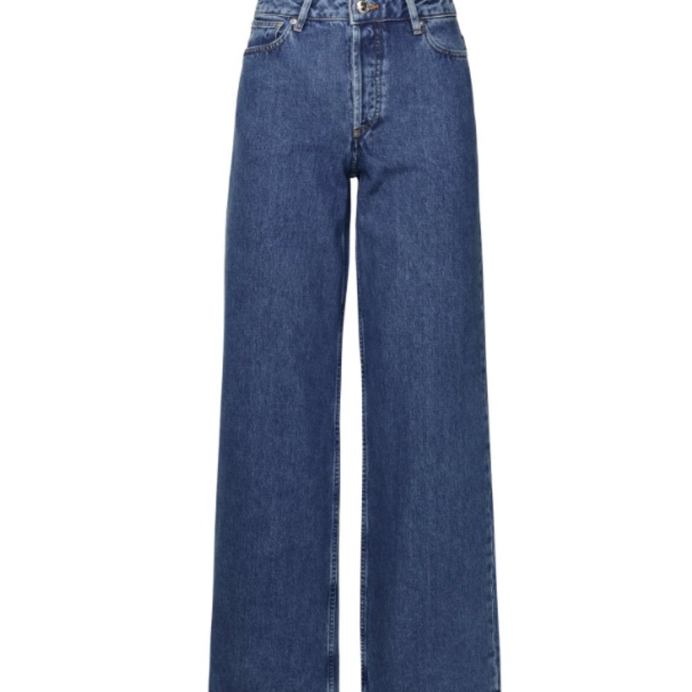 APC WIDE LEG BLUE JEANS SIZE 26